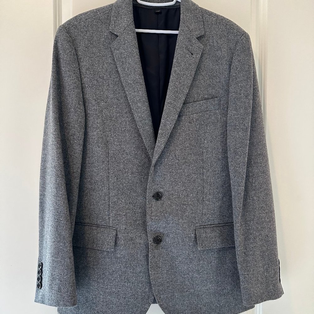 J Crew Ludlow Grey Tweed Blazer 40R